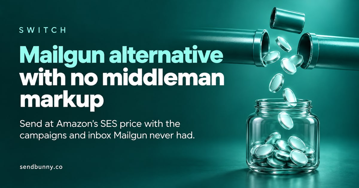 Mailgun alternative with no middleman markup