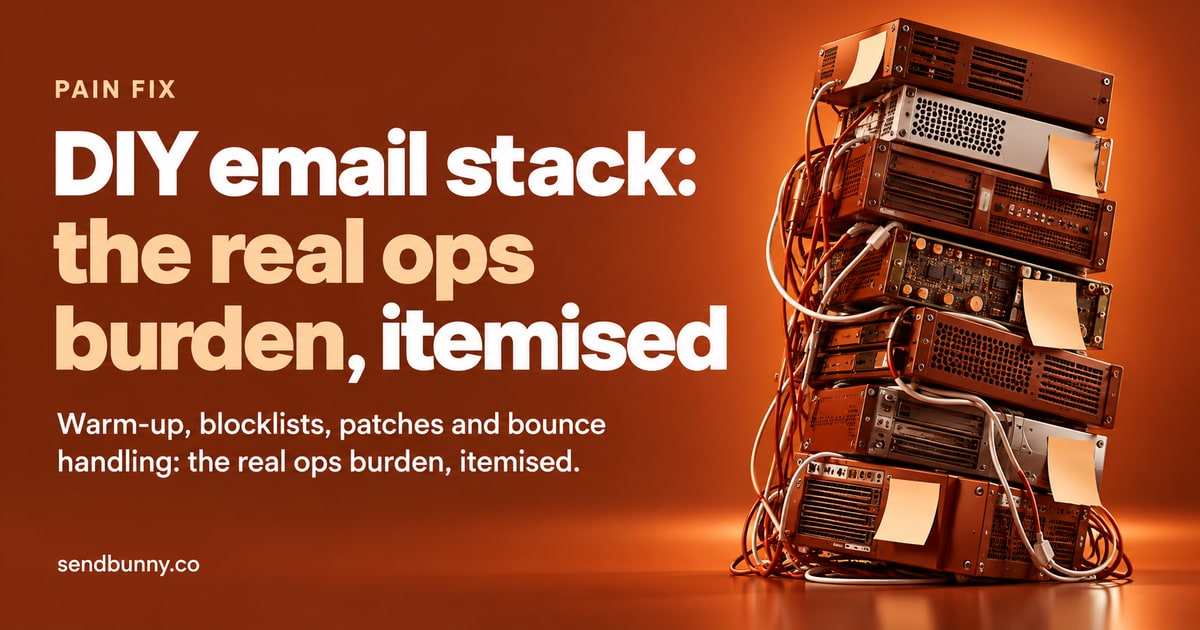 What running your own email stack costs