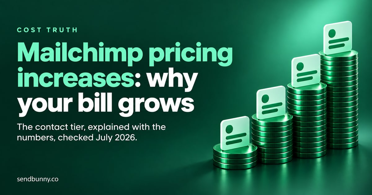 Mailchimp raised prices again?