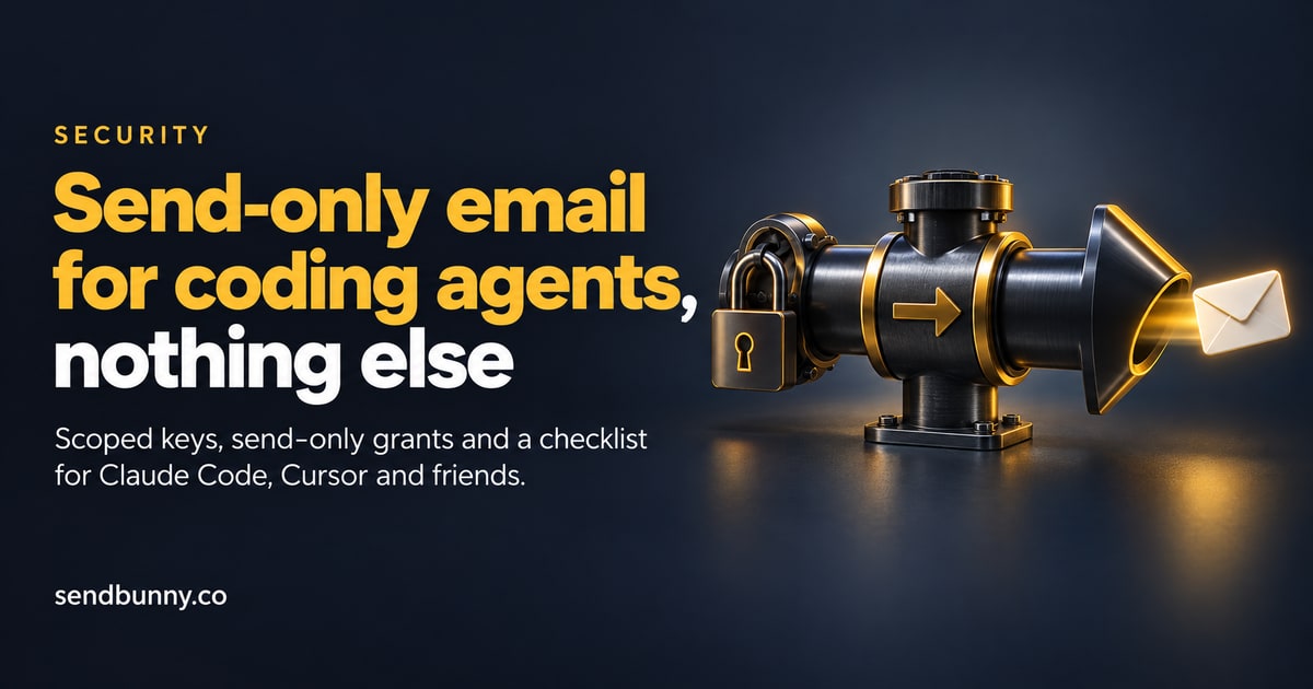Coding agent send-only email