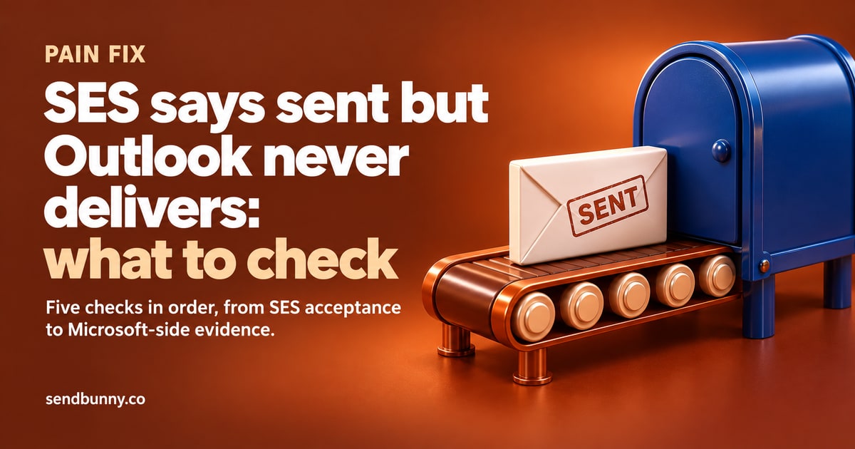 SES says sent. Outlook never got it.