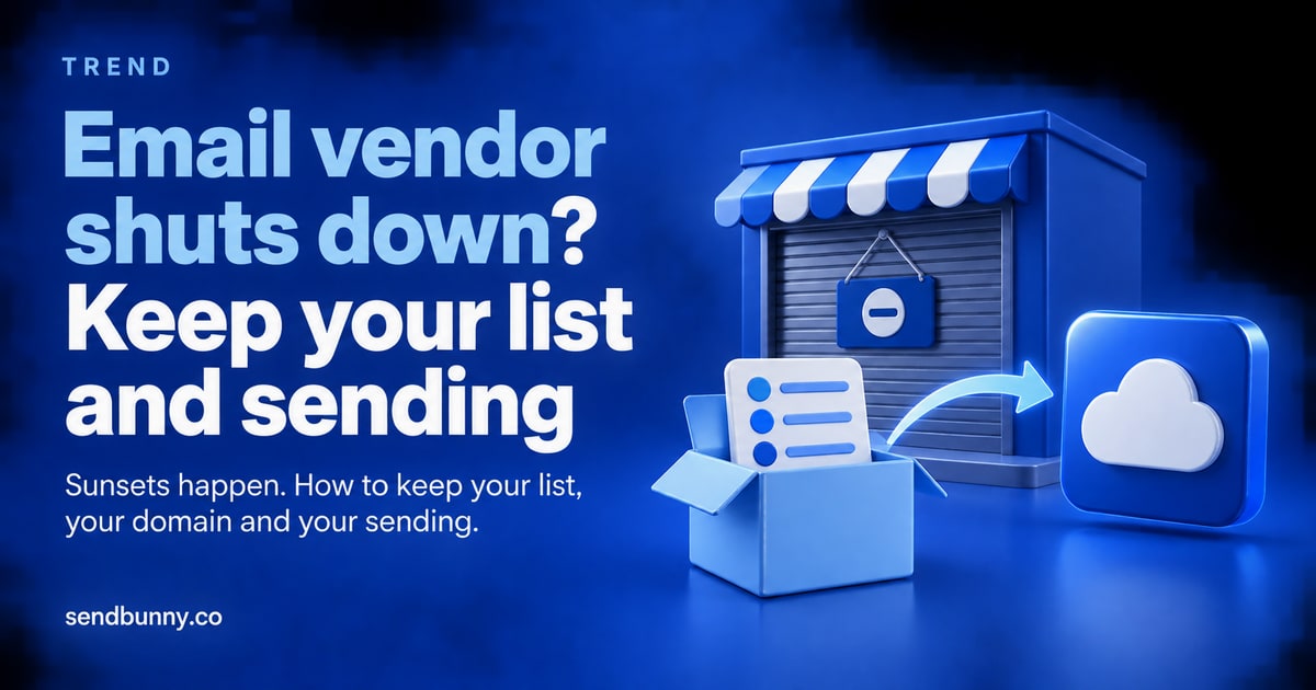 What if your email vendor disappears?